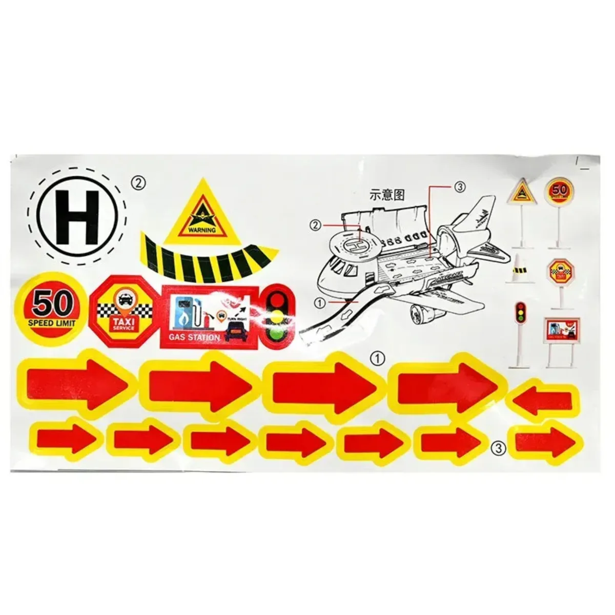 Set Bomberos Avion, Pista y Vehiculos 3