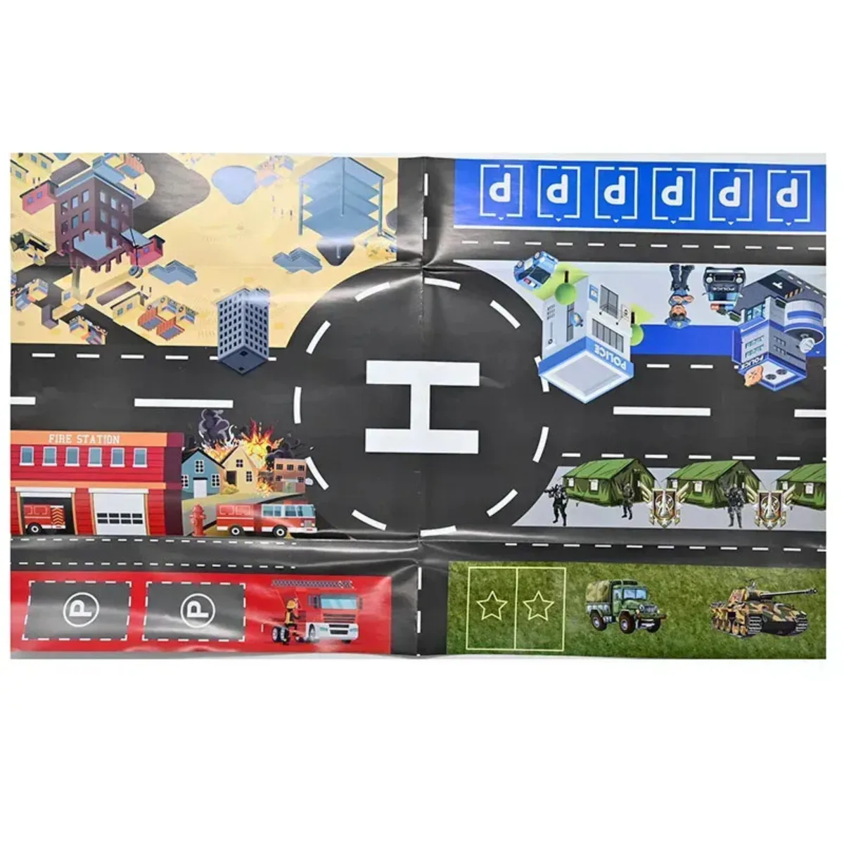 Set Bomberos Avion, Pista y Vehiculos 4