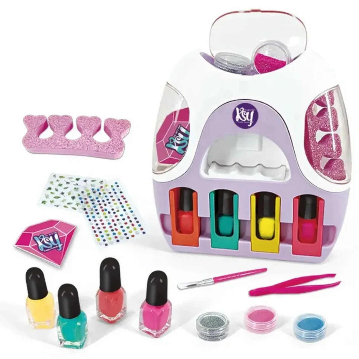 Set Cosmetico Uñas infantil - Esmaltes y Secador Uñas