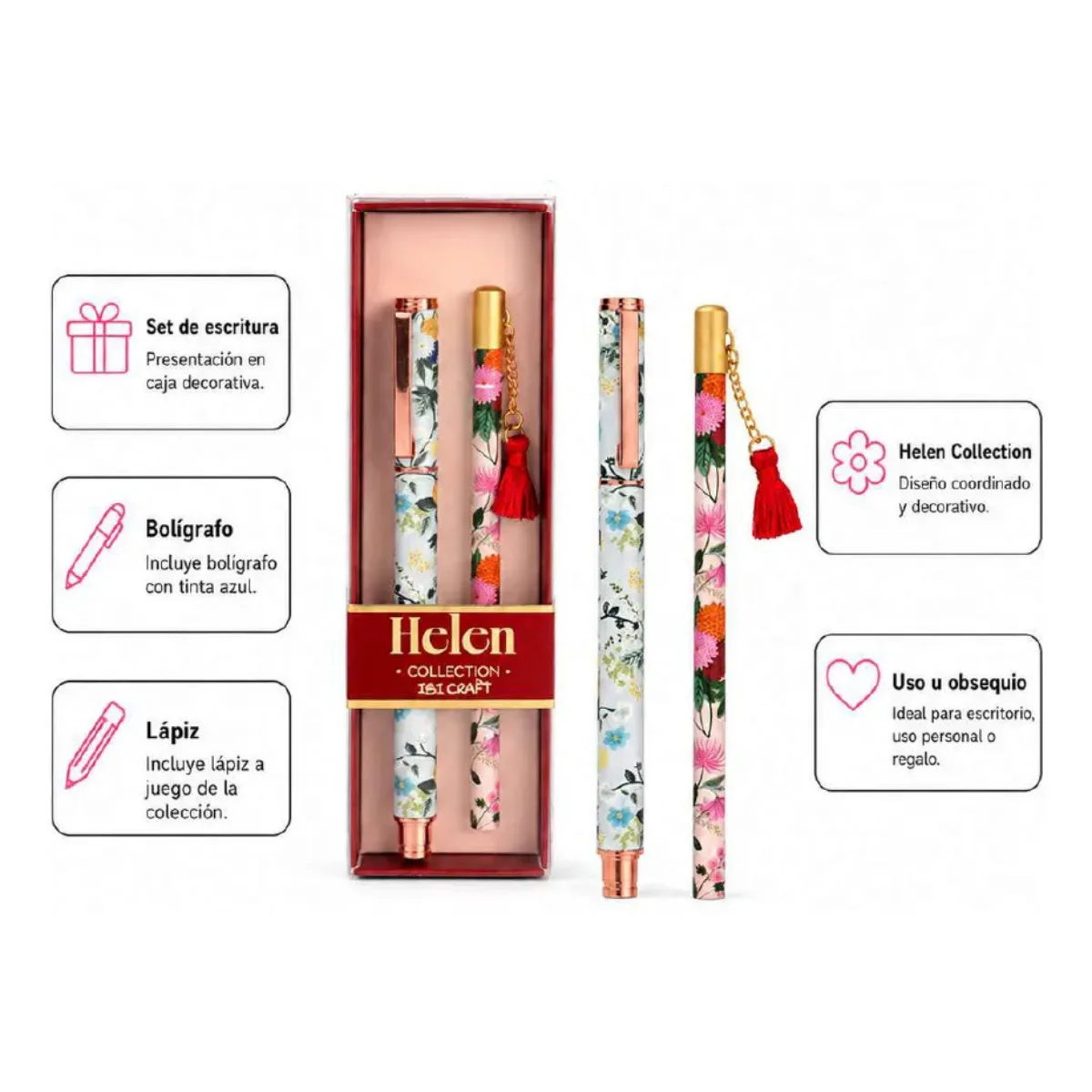 Set Lapicera y Lapiz Helen - Ibi Craft 3