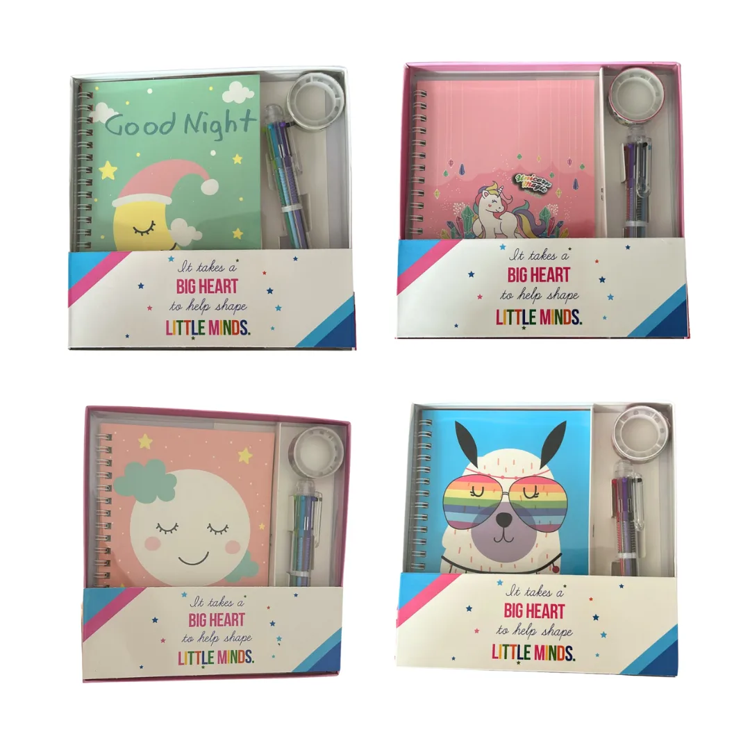 Set Libreta con Lapicera y cinta