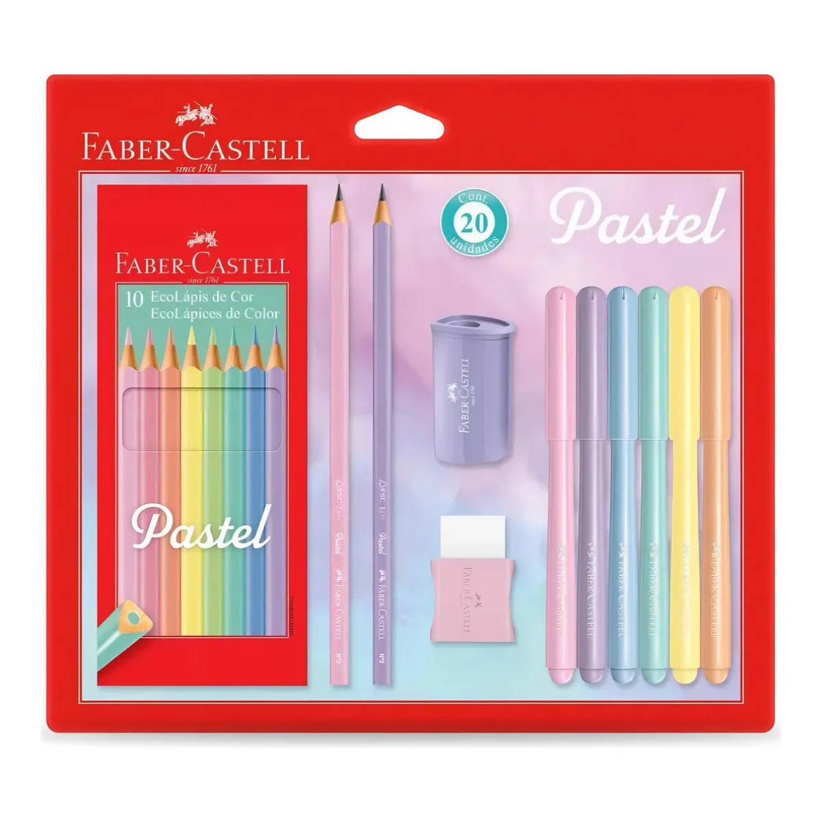 Set Marcadores y Colores Pasteles - Faber Castell