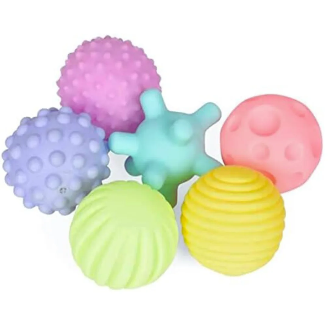 Set pelotas Sensoriales x6 con Textura 2
