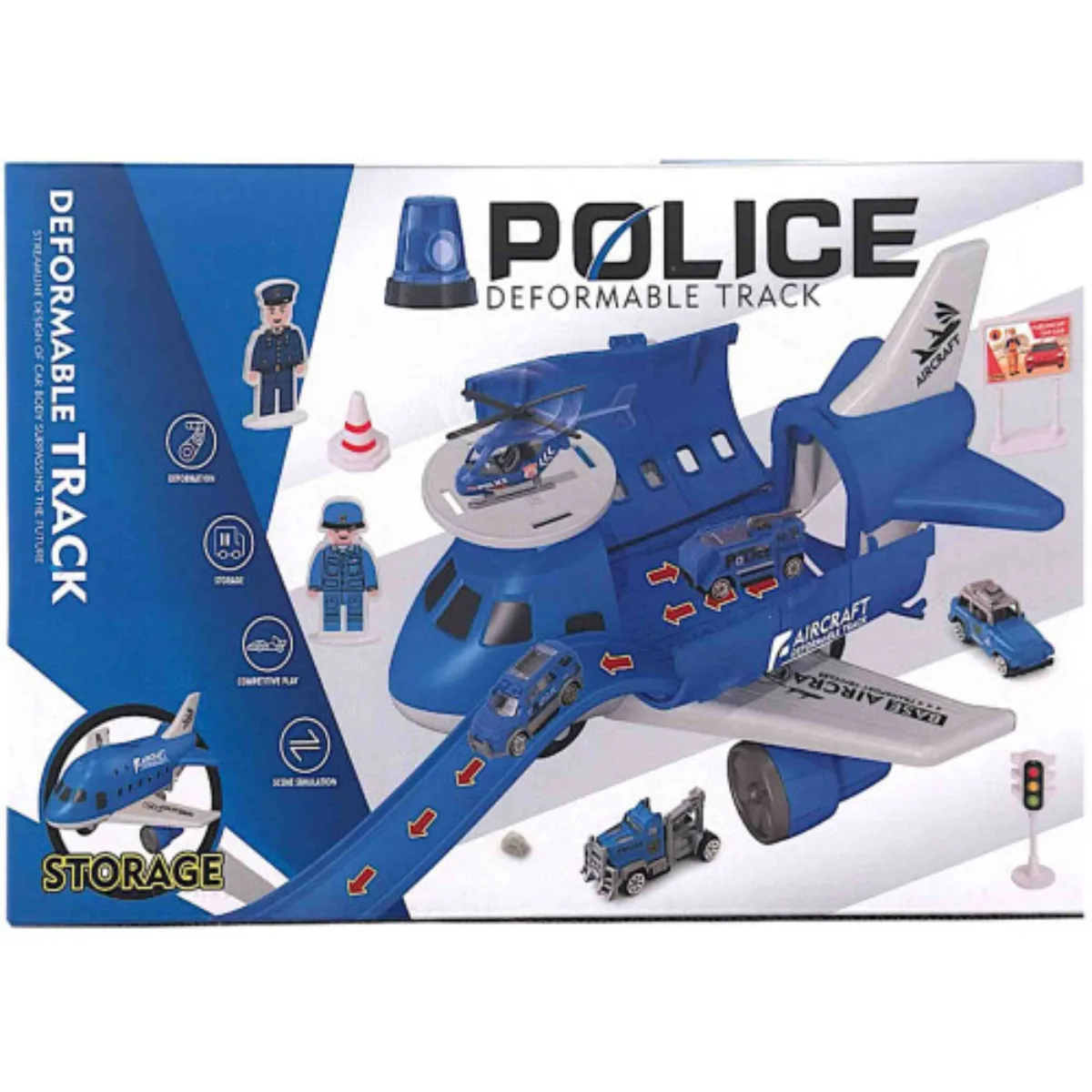 Set Policia Avion, Pista y Vehiculos