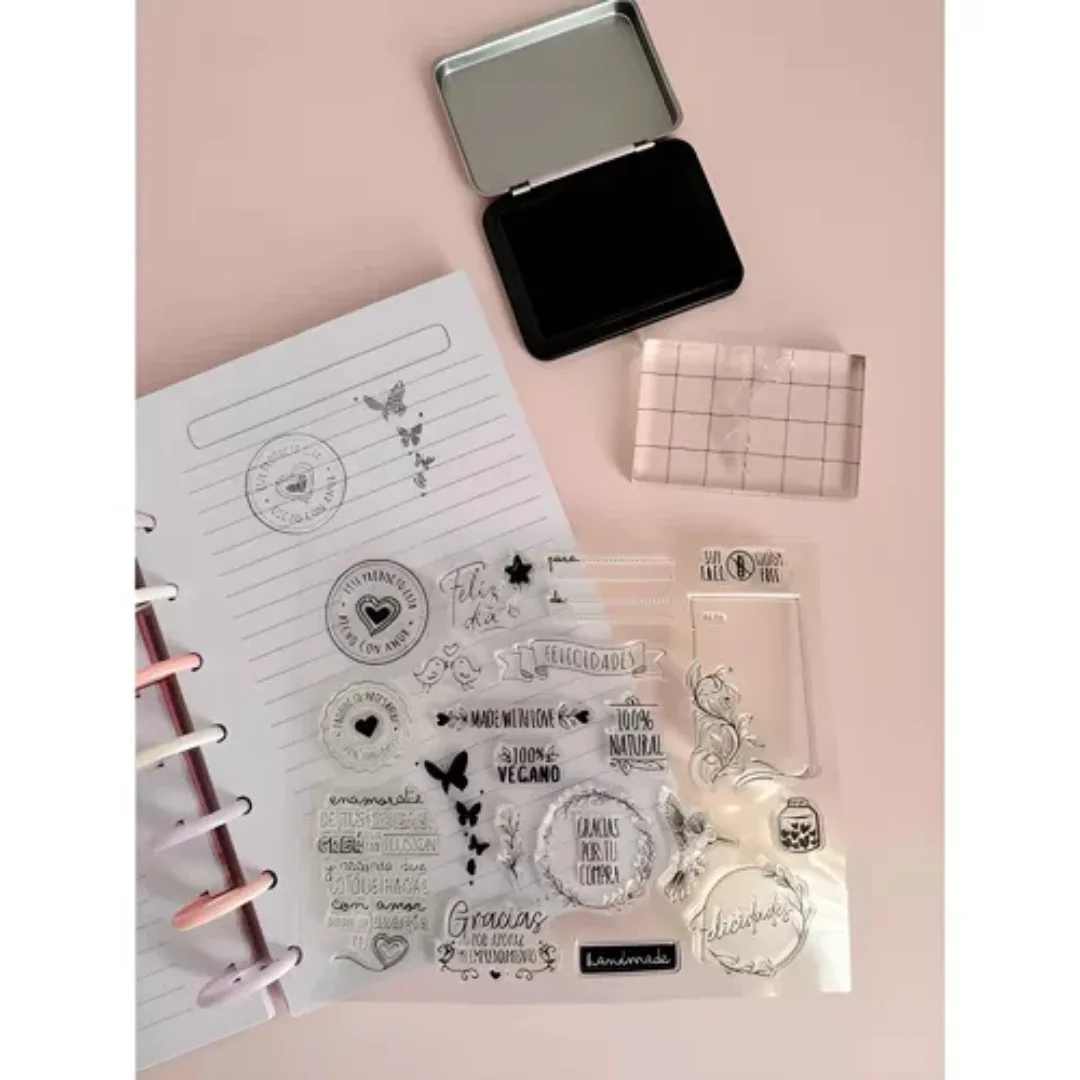 Set Sellos de Silicona Emprendedor, Base y Almohadilla  - Ibi Craft