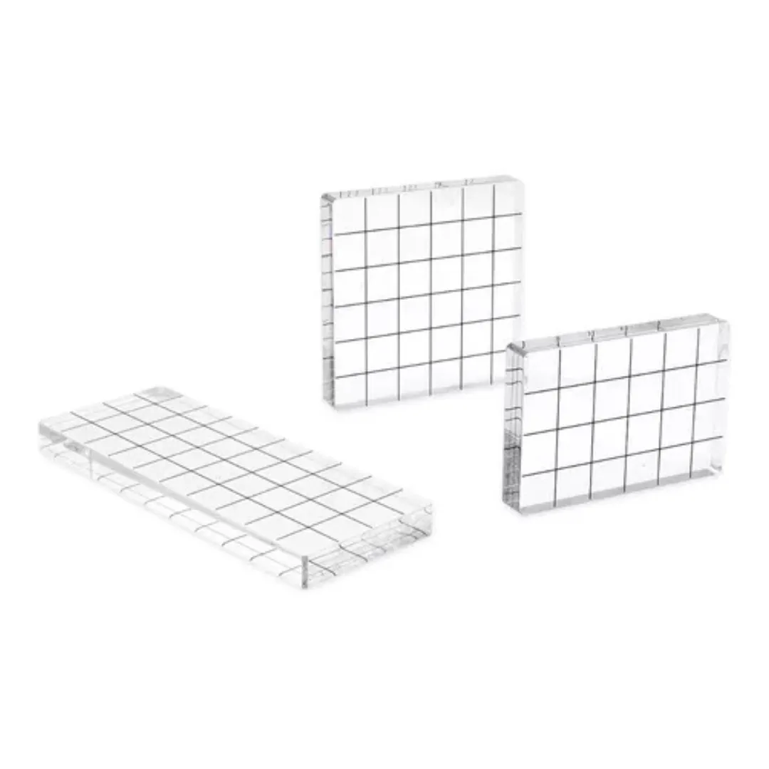 Set x3 Bases de Acrilico para sellos - Ibi Craft