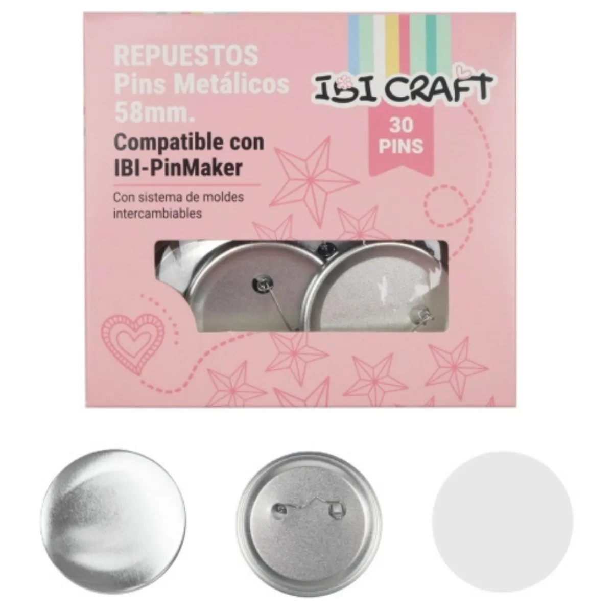 Set x30 Pins 58mm - Ibi Craft