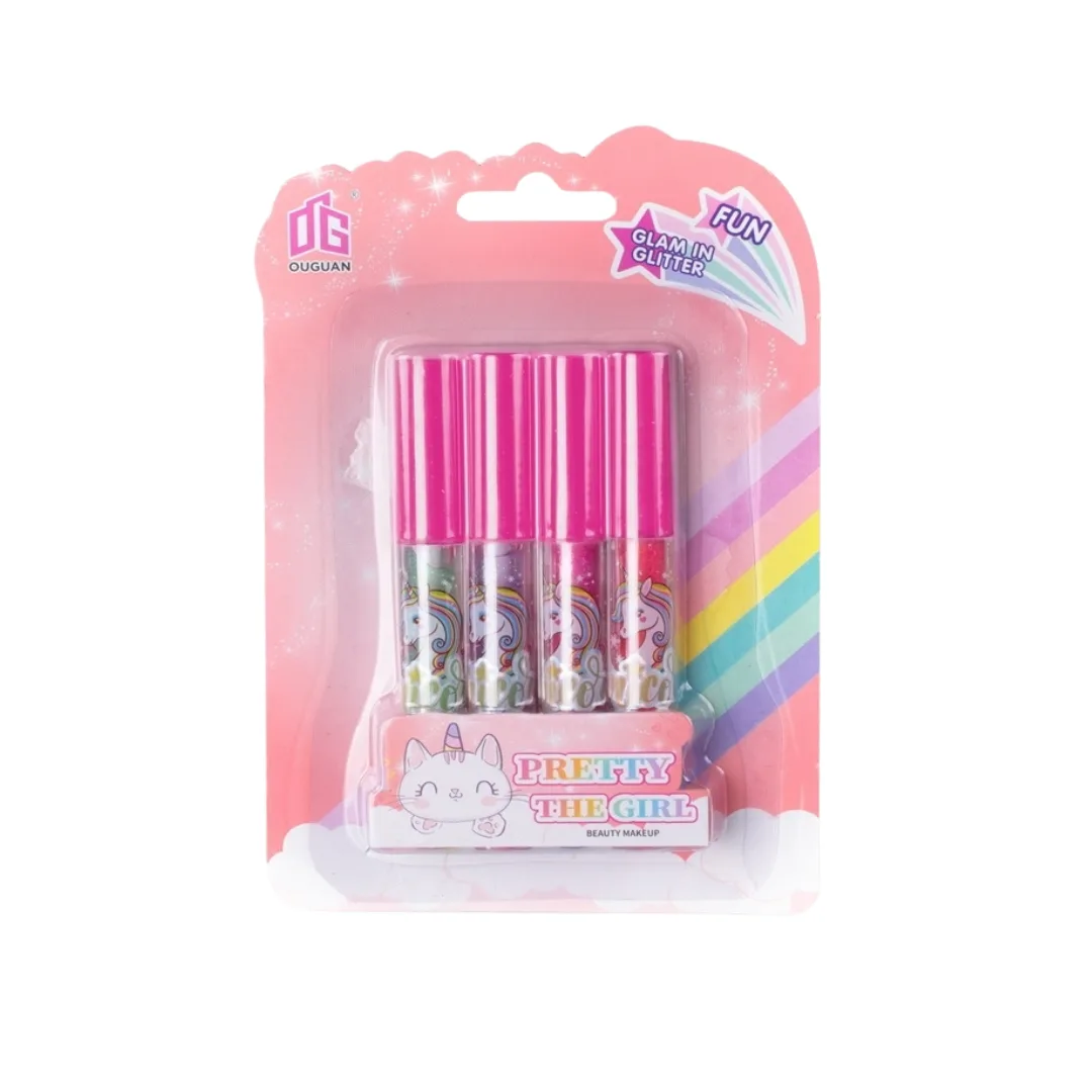 Set x4 Brillos Labiales - Cosmetico infantil