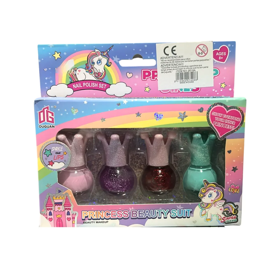Set x4 Esmaltes Corona - Cosmetico infantil