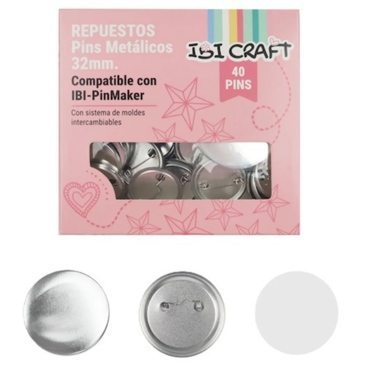Set x40 Pins 32mm - Ibi Craft