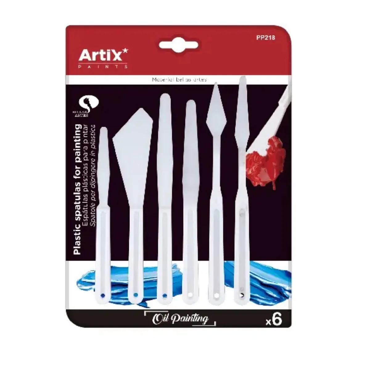 Set x6 Espatulas plasticas - Artix