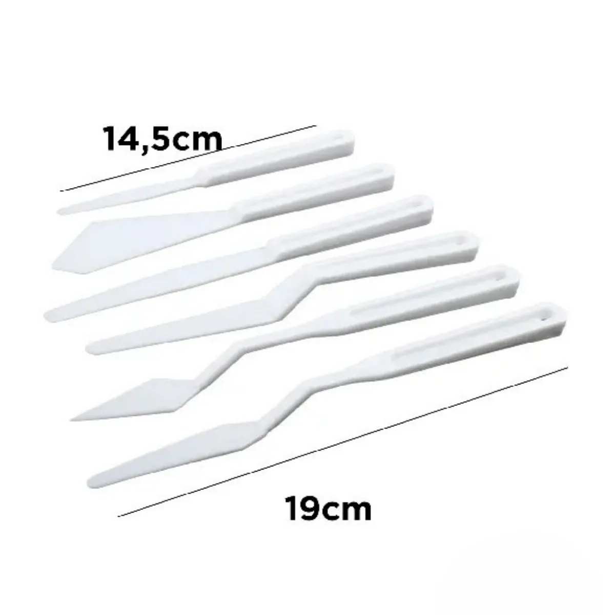 Set x6 Espatulas plasticas - Artix