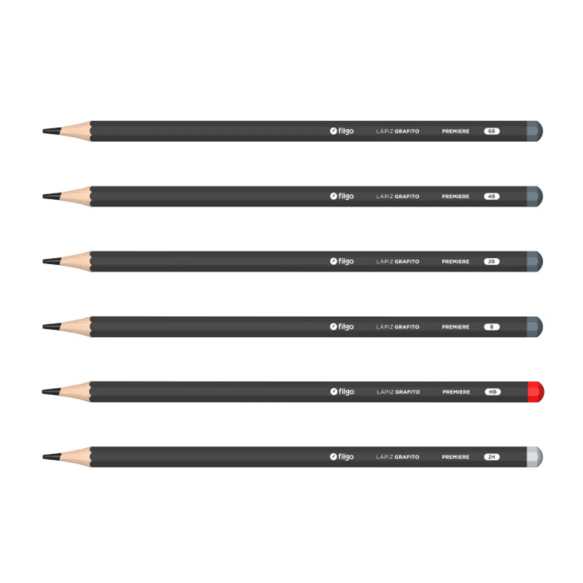 Set x6 Lapices Graduados Filgo