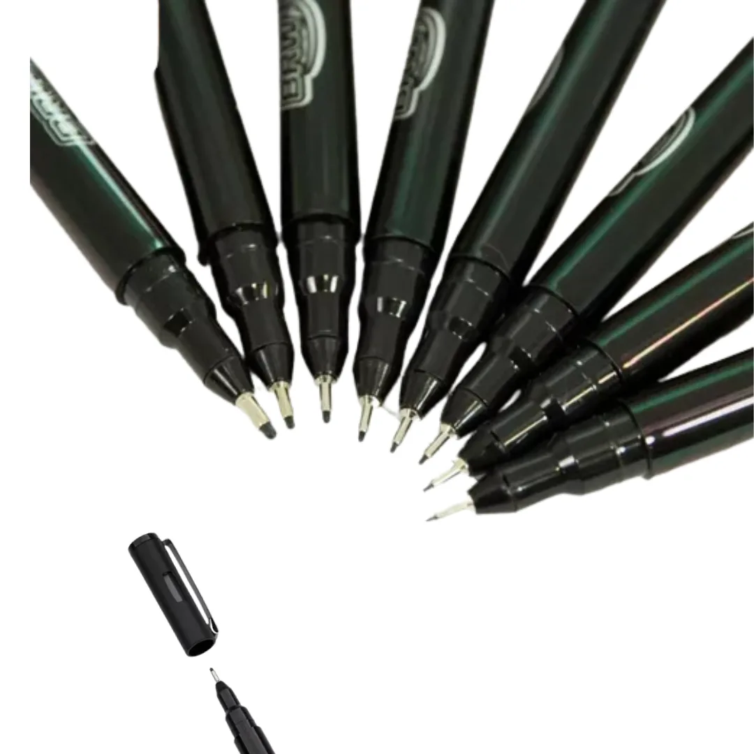 Set x8 Fibras - Marcadores Artistico BRW