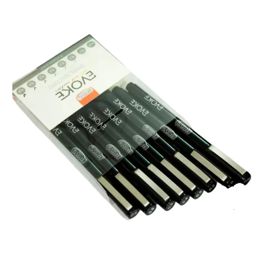 Set x8 Fibras - Marcadores Artistico BRW 3