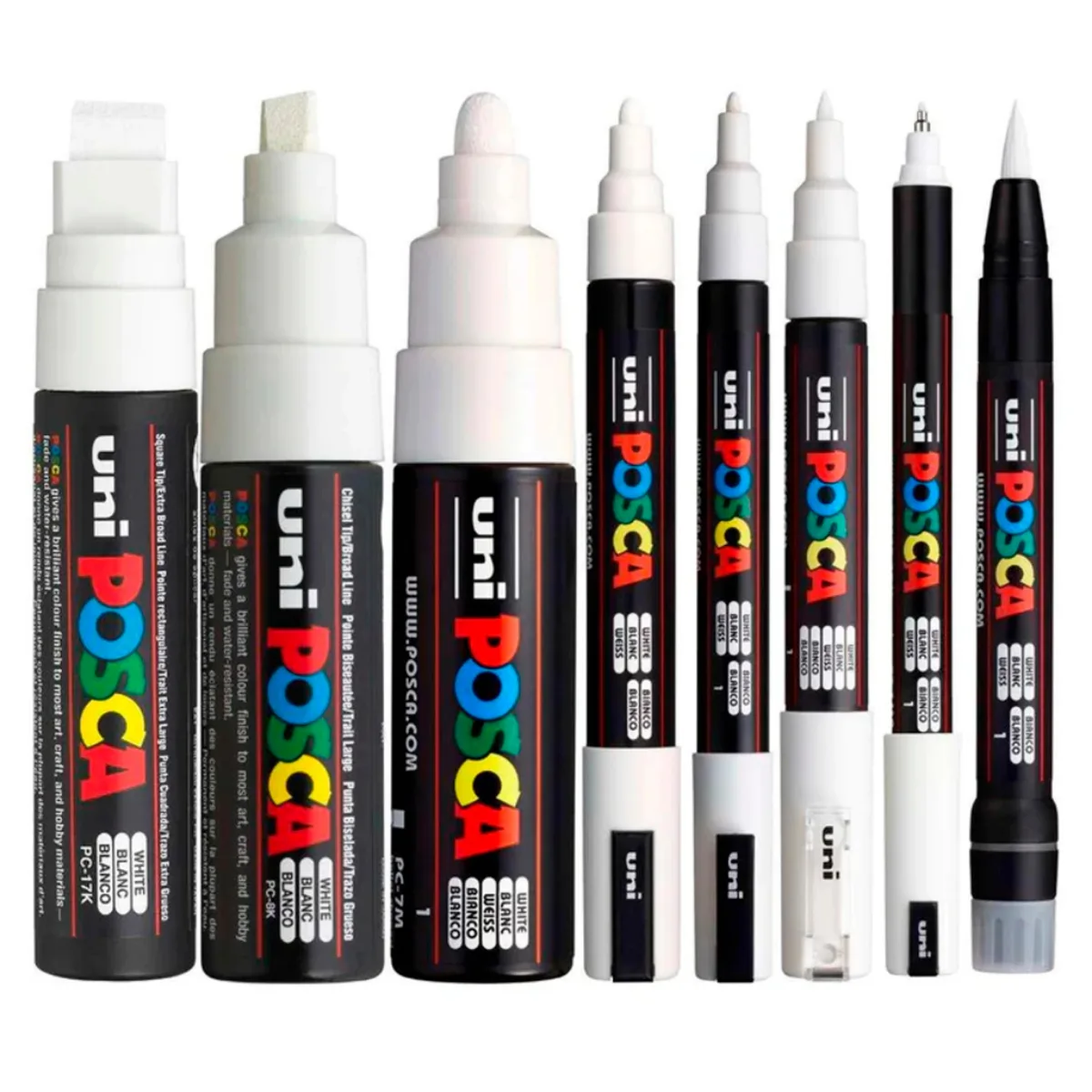 Set x8 Marcadores Blancos - Posca