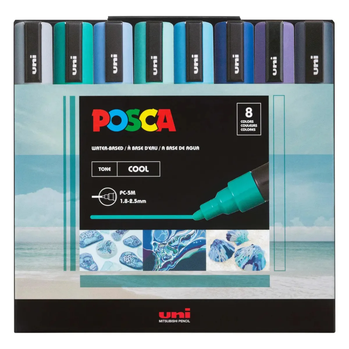 Set x8 Marcadores Frios - Posca
