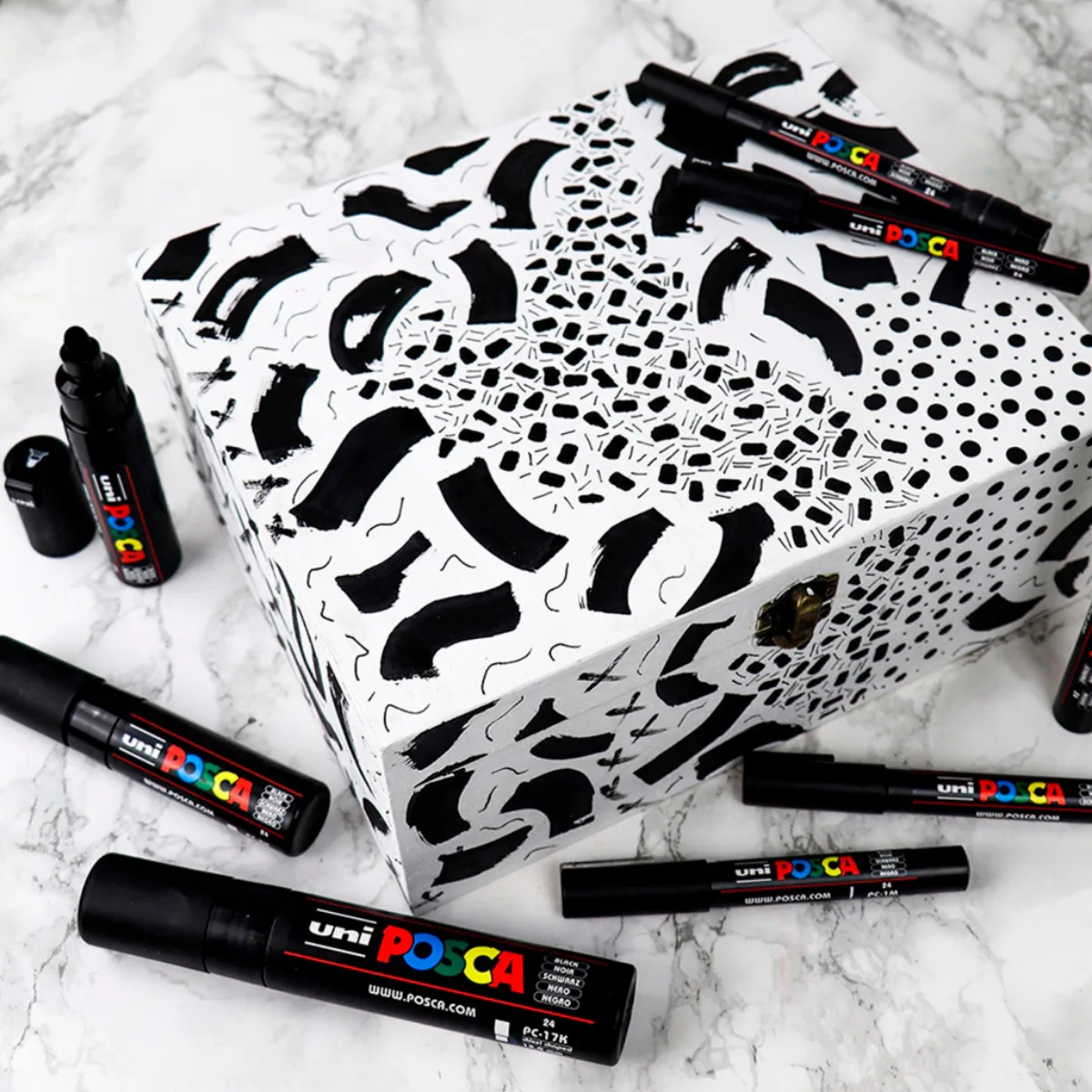 Set x8 Marcadores Negros - Posca