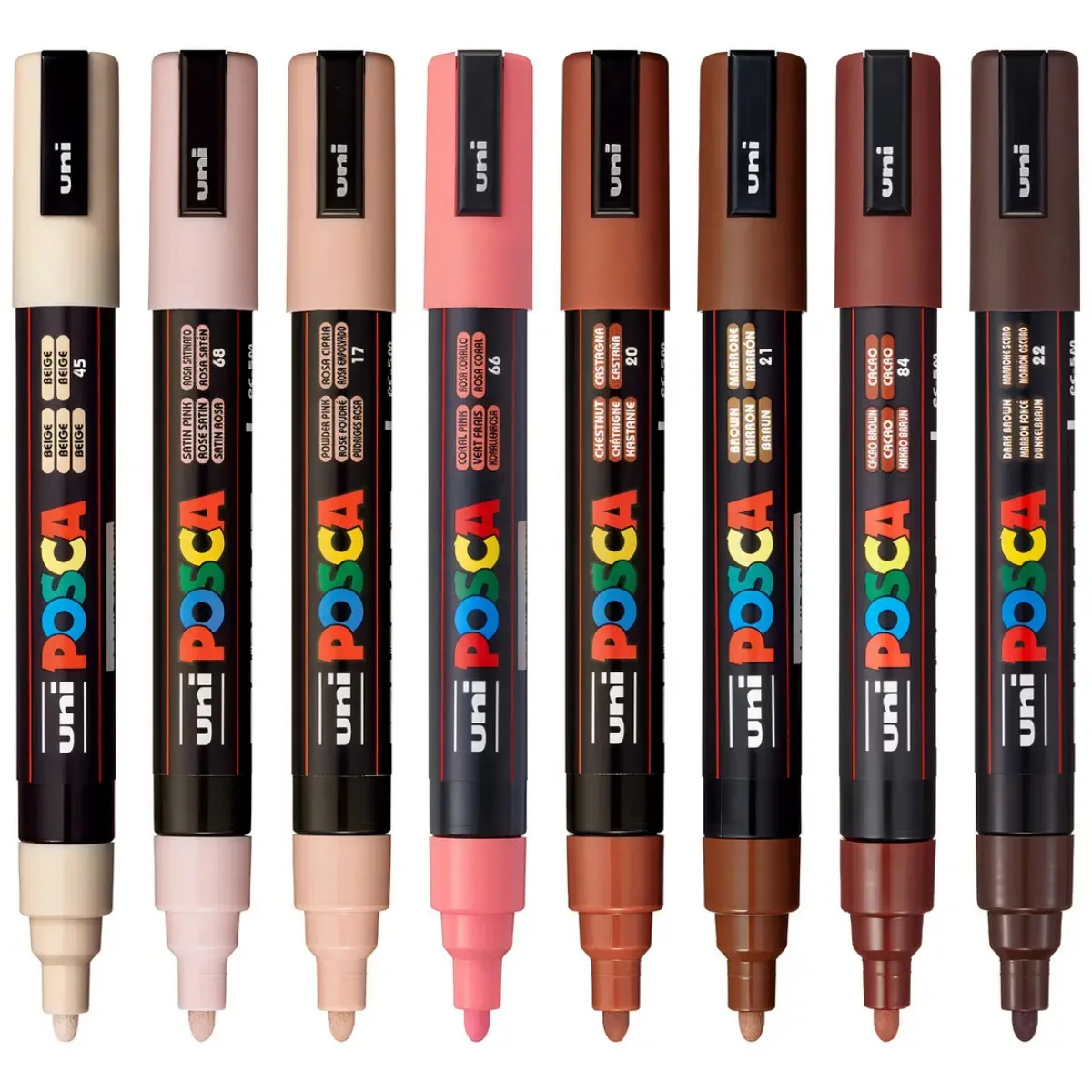 Set x8 Marcadores Retrato - Posca