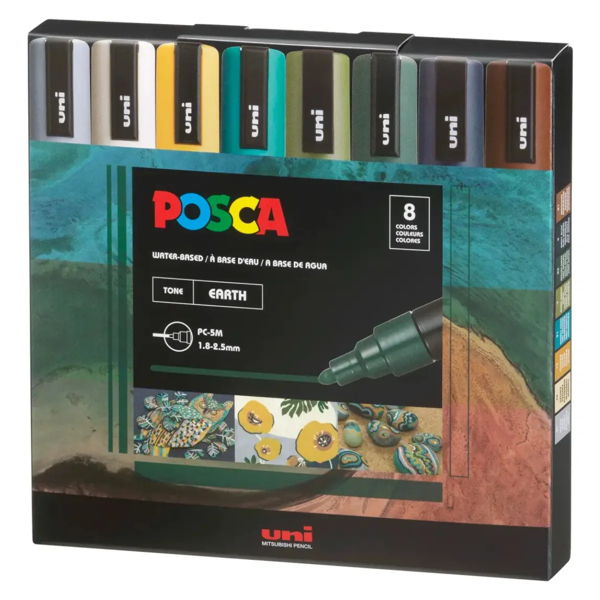 Set x8 Marcadores Tierra - Posca