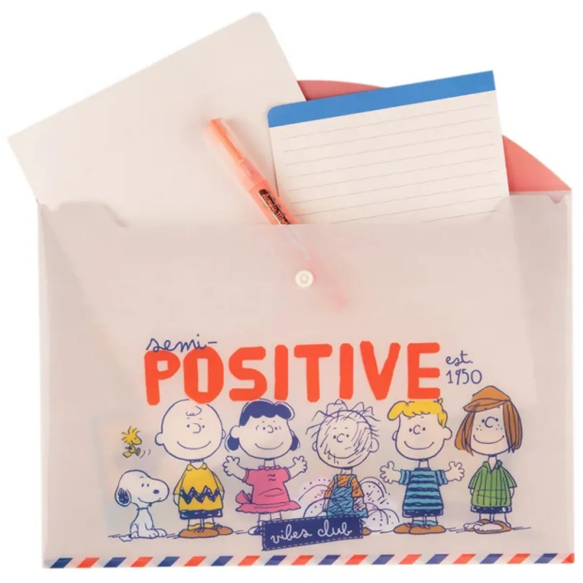 Sobre Plastico A4 - Snoopy 3