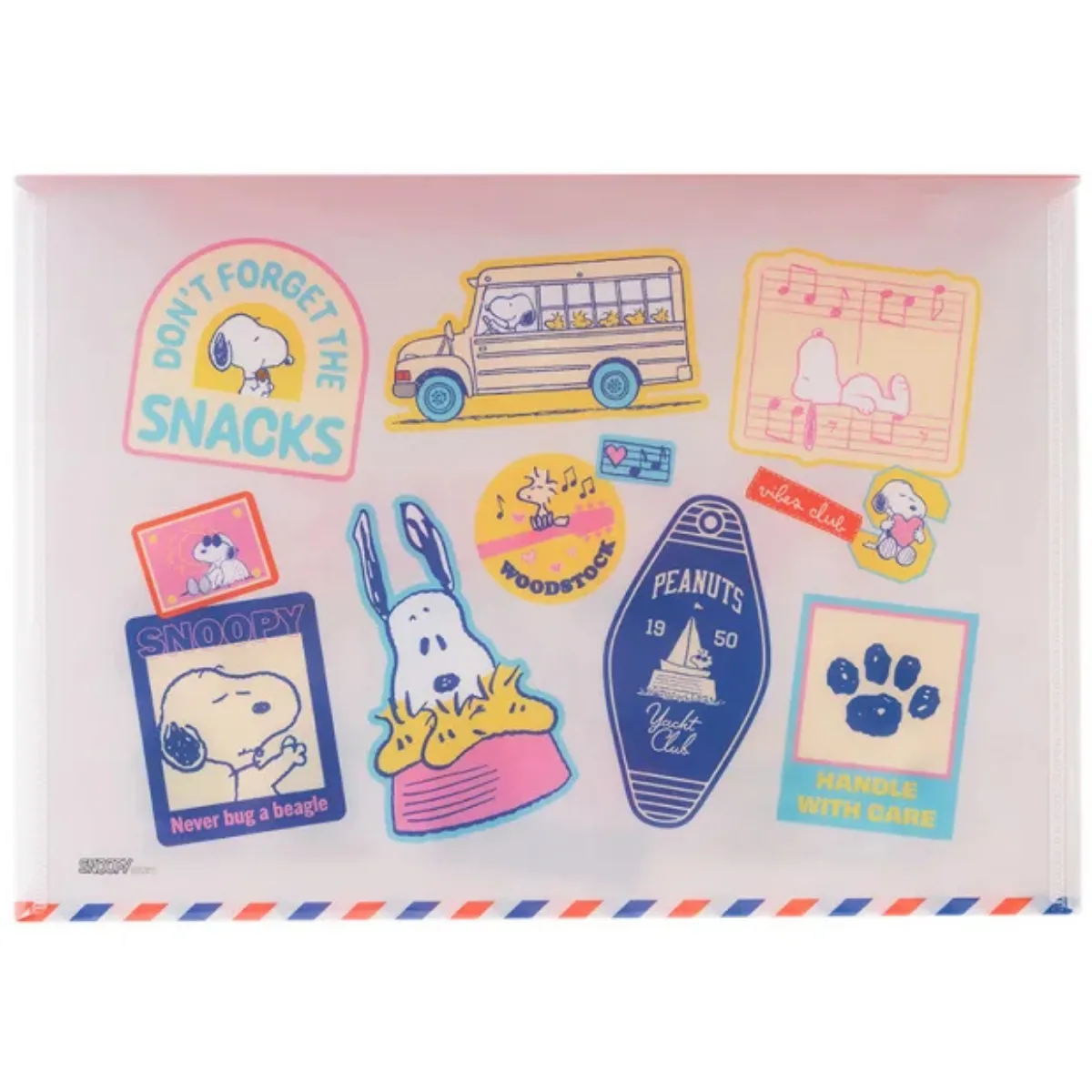 Sobre Plastico A4 - Snoopy 2