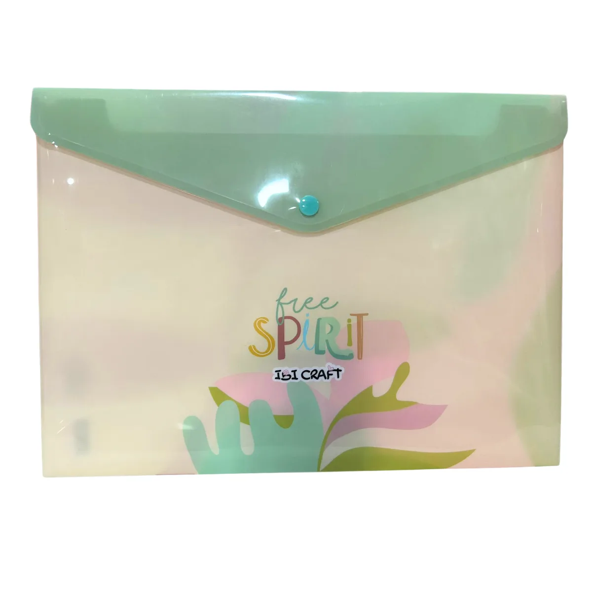 Sobre Plastico con broche A4 Free Spirit- Ibi Craft