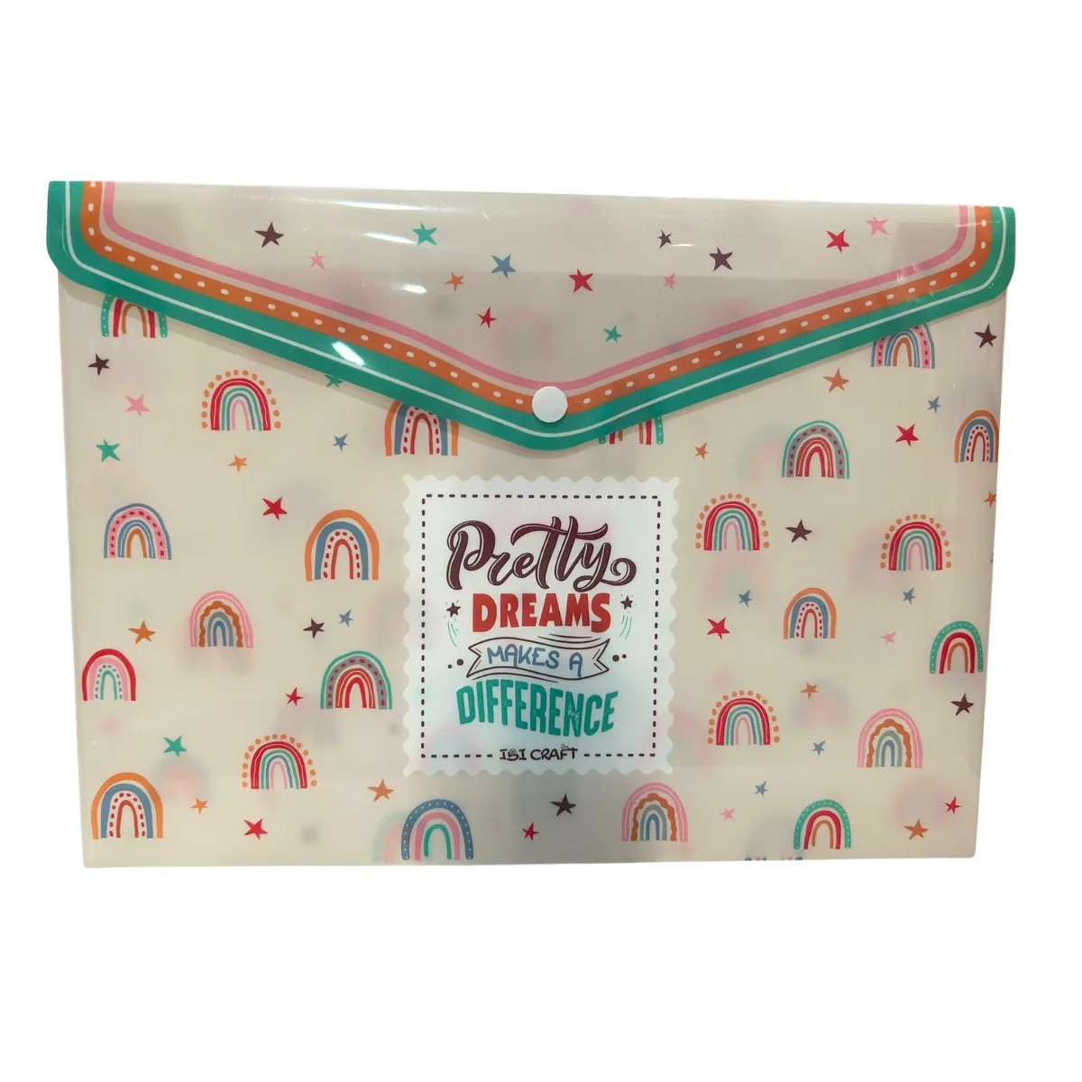 Sobre Plastico con broche A4 Pretty Dreams - Ibi Craft