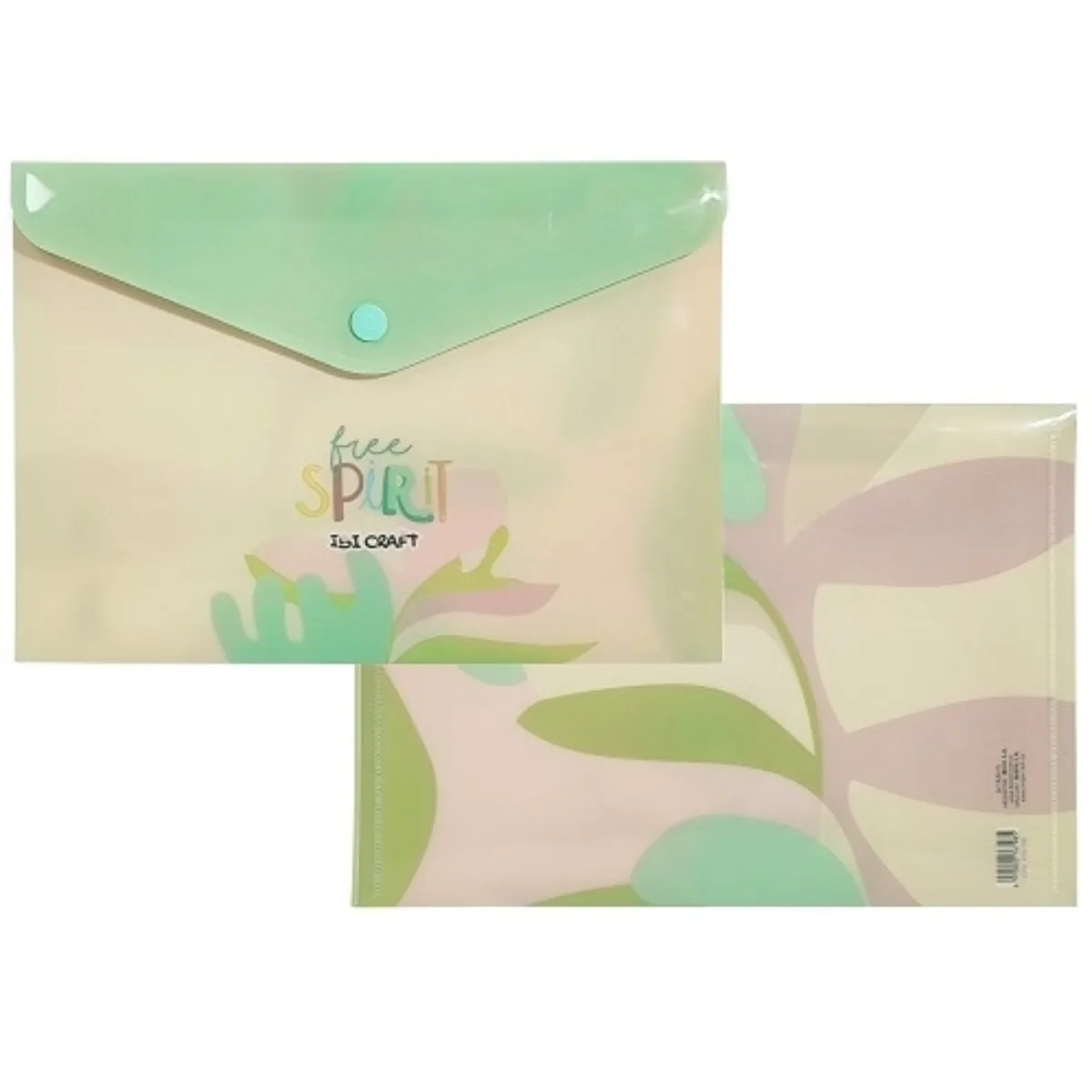 Sobre Plastico con broche A5 Love - Ibi Craft