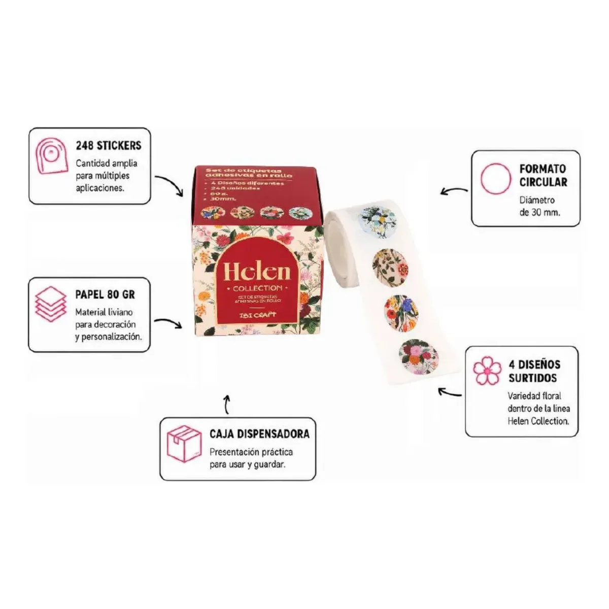 Stickers Decorativos Helen - Ibi Craft
