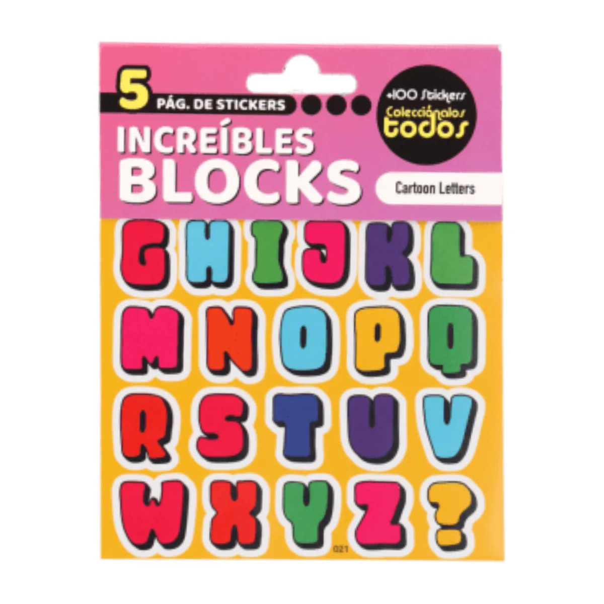 Stickers Letras y Numeros x5 paginas