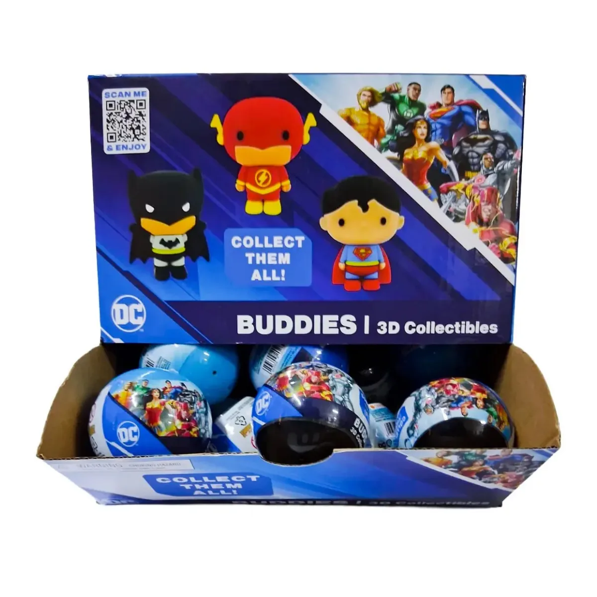Superheroes Liga de la Justicia Buddies - 3D Figurines Sorpresa