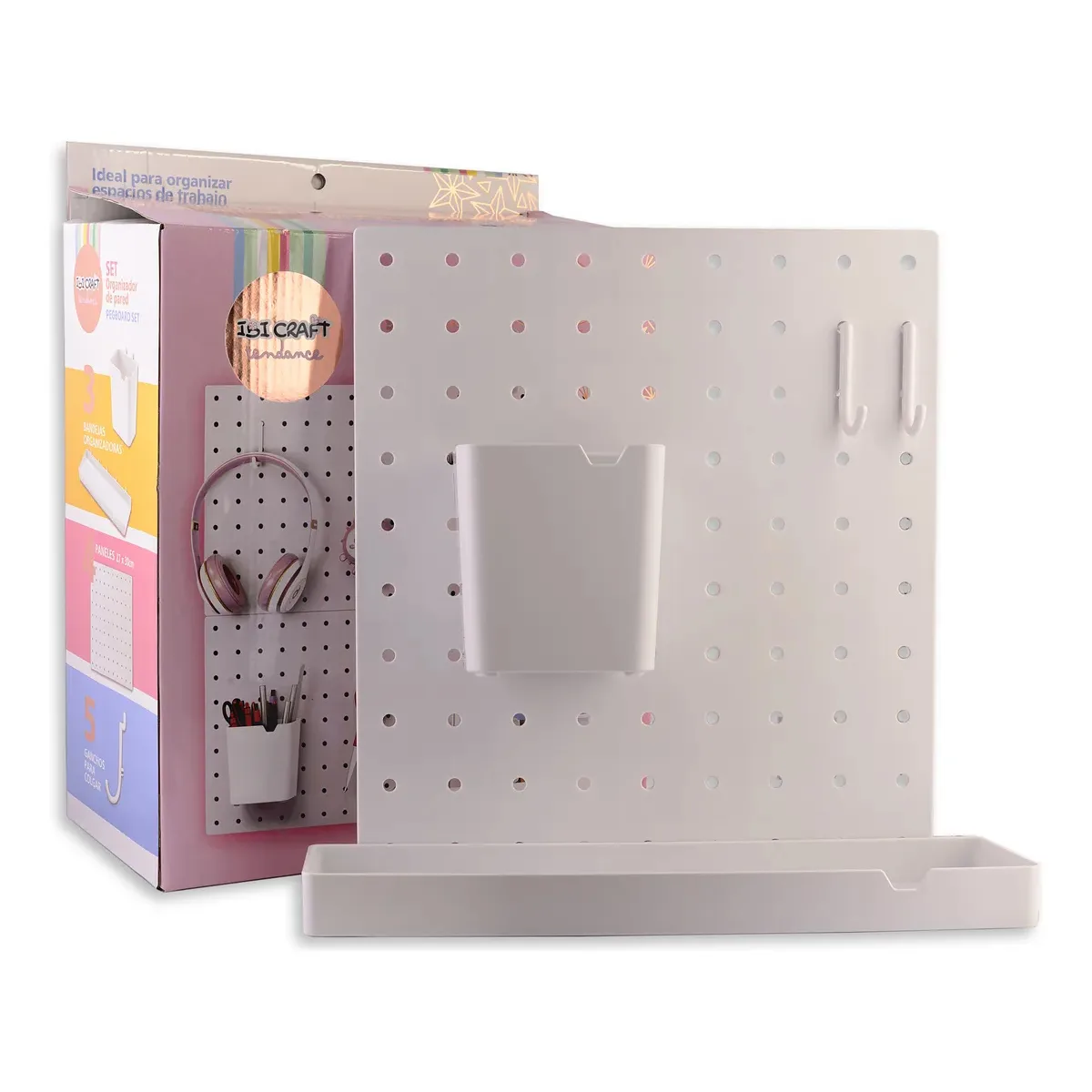 Tablero Organizador de Pared Ibi Craft con Accesorios