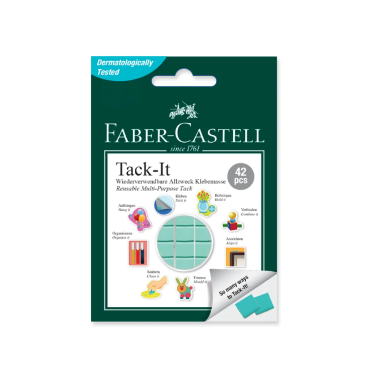 Tack It Verde 42pcs - Faber Castell