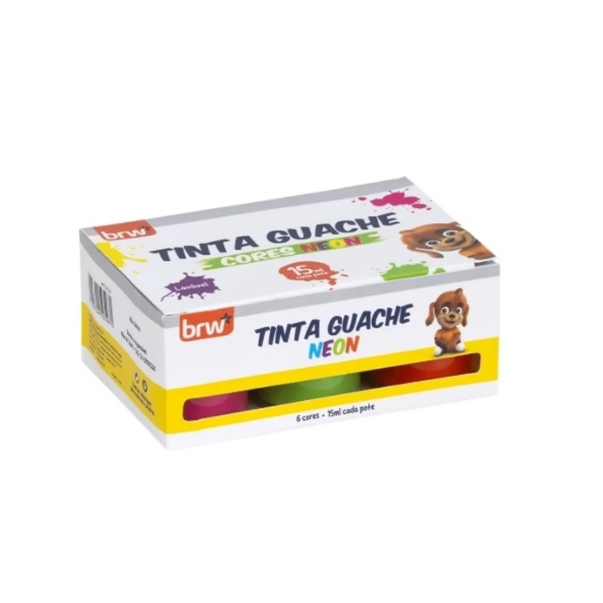 Tempera Fluo Neon Surtidas x6 15ml