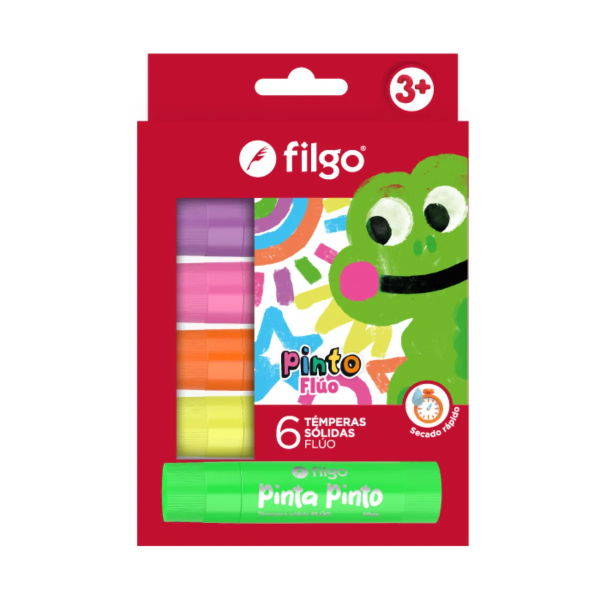 Tempera Solida Fluo x6 - Filgo