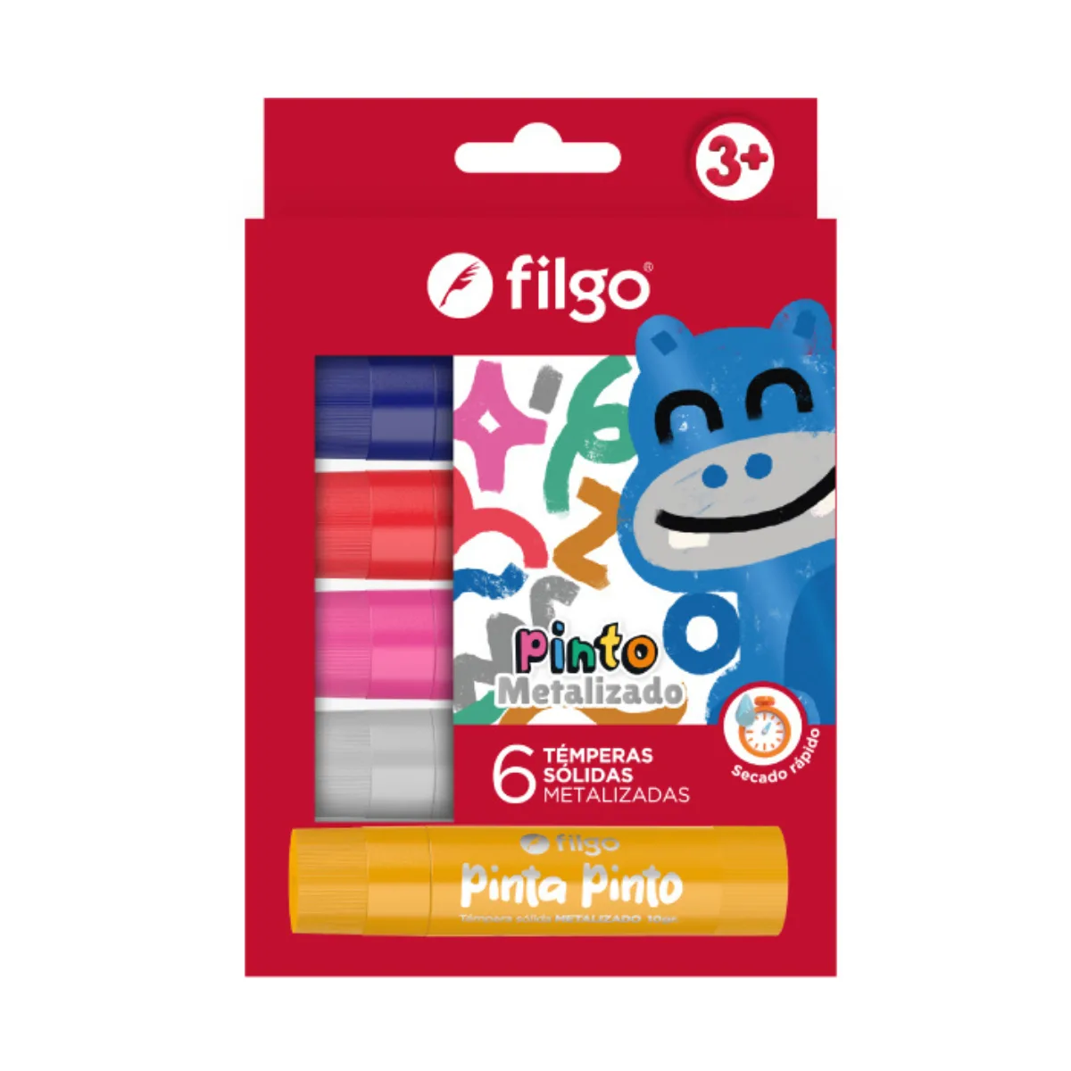 Tempera Solida Metalizadas x6 - Filgo
