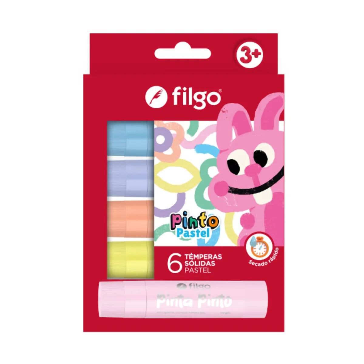 Tempera Solida Pastel x6 - Filgo