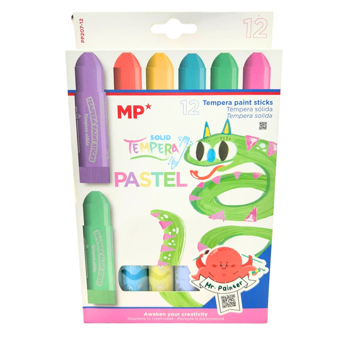 Tempera Solida Pasteles x12 - Main Paper