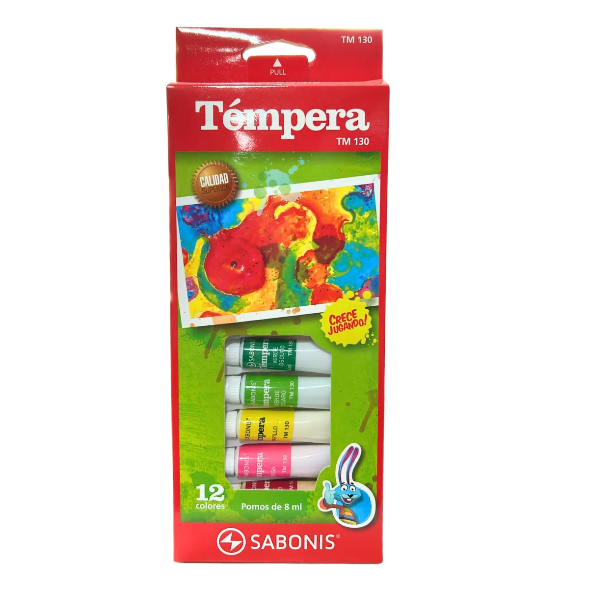 Temperas en Pomo x12 8ml