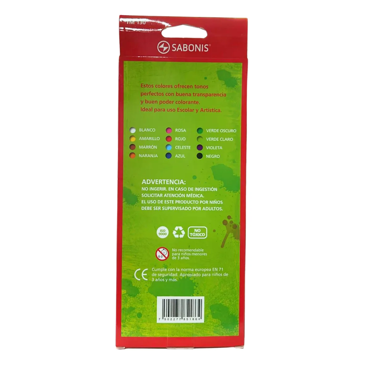Temperas en Pomo x12 8ml