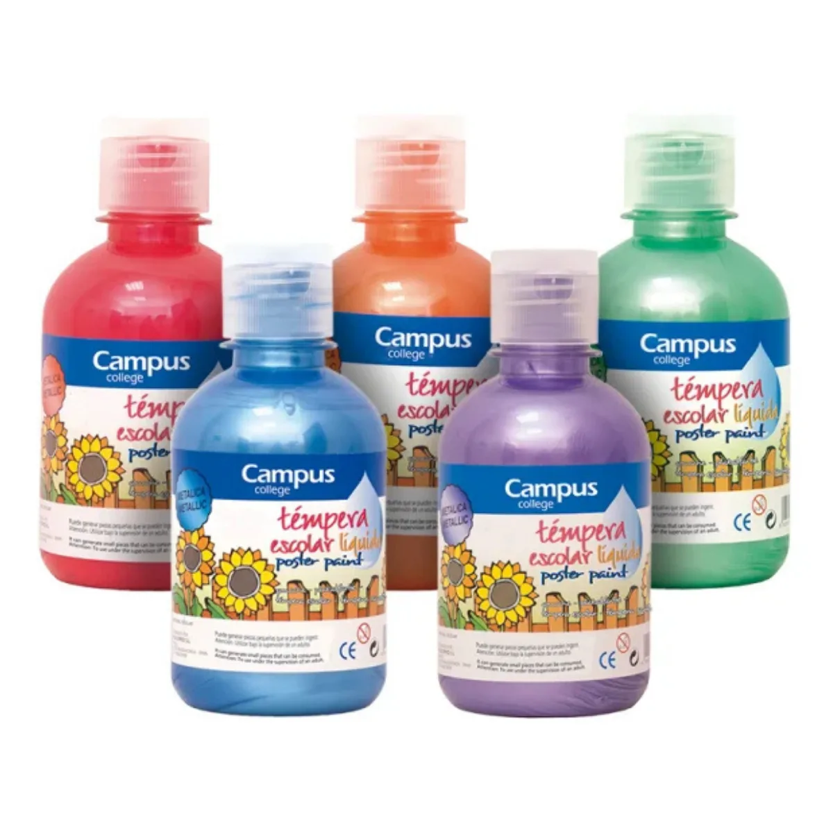 Temperas Metalizada 250ml - Campus