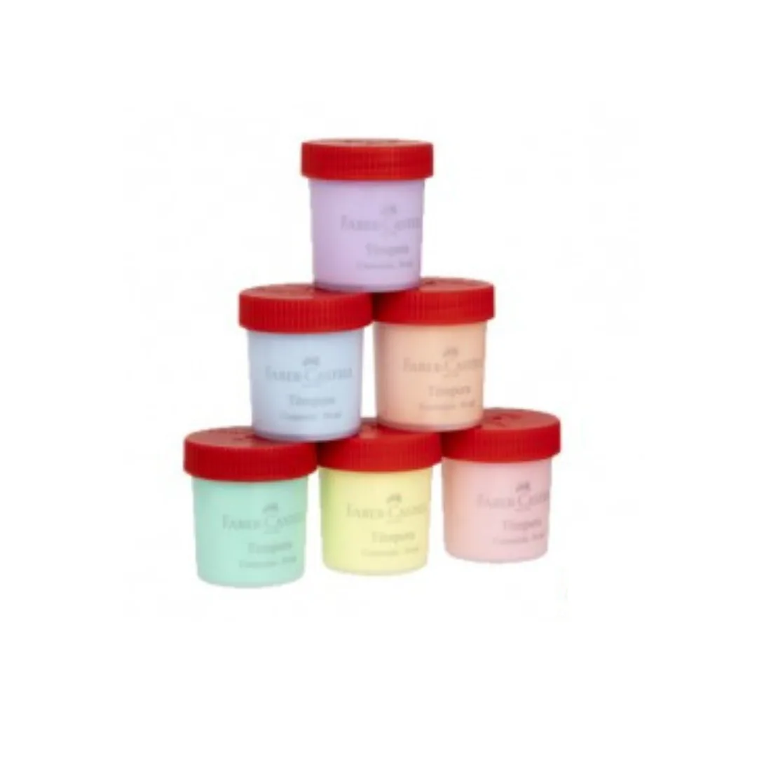 Temperas Pasteles x6 - Faber Castell