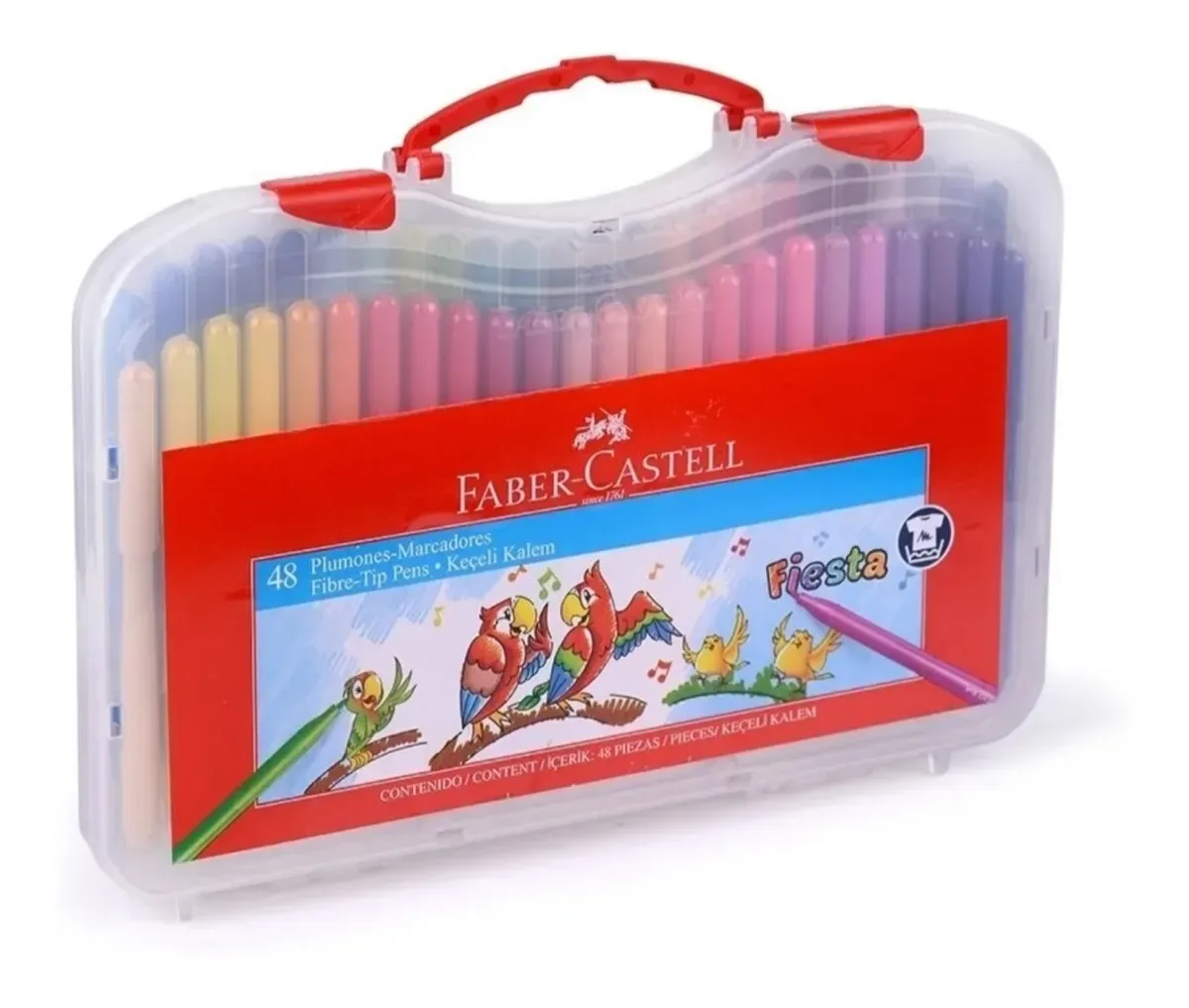 Valija 48 Marcadores Finos - Faber Castell