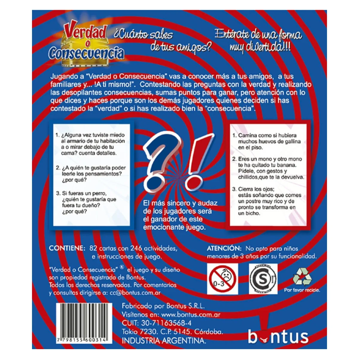 Verdad o Consecuencia - Bontus